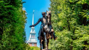 Statue of Paul Revere in Boston